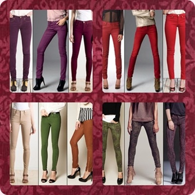 Los jeans de colores, nueva tendencia para mujer Otoño-Invierno 2012-2013