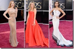 Tendencias en la alfombra roja de los Oscar 2013